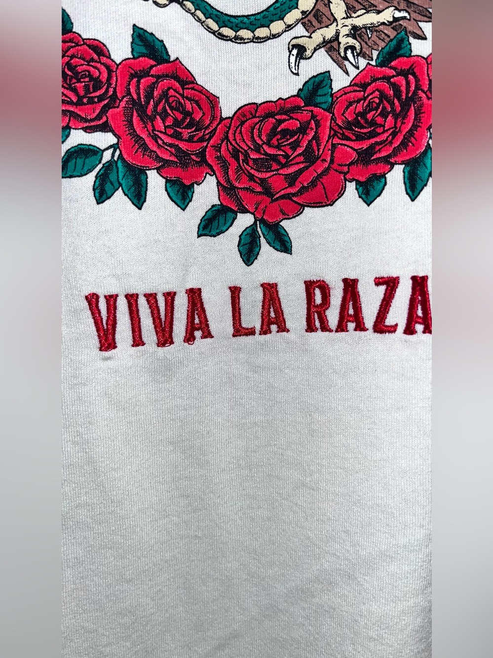 Men's Cream Graphic Hecho en Mexico T-Shirt with Eagle Emblem